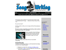 Tablet Screenshot of easy-song-writing.com